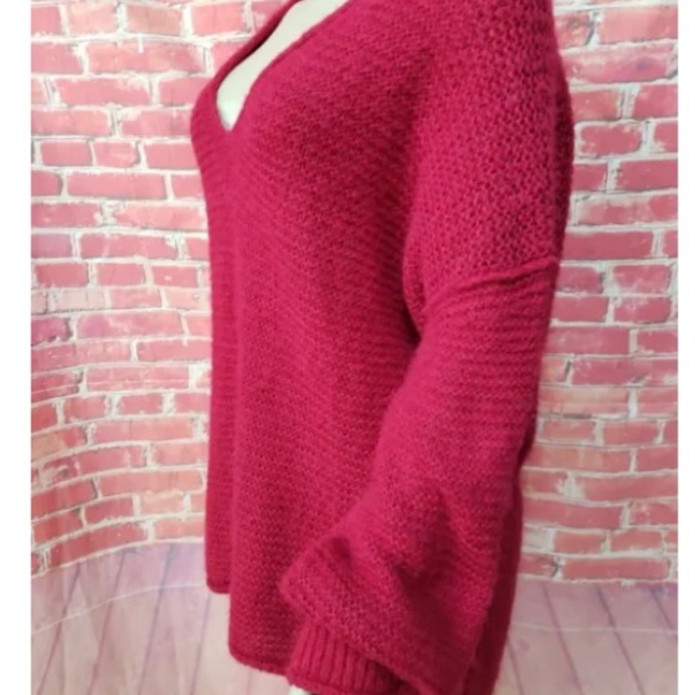 Free People All Mine Raspberry Sweater - Picture 9 of 13